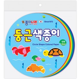 100매둥근색종이(10cm)