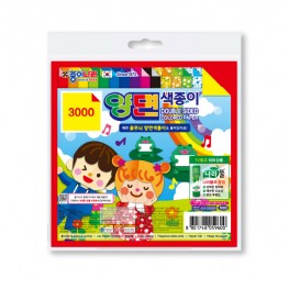 72매 학습교재용 양면 단면 색종이