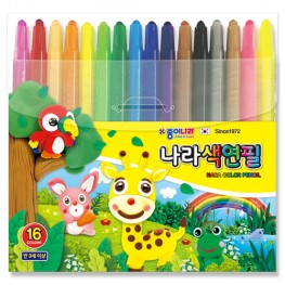 종이나라나라색연필16색